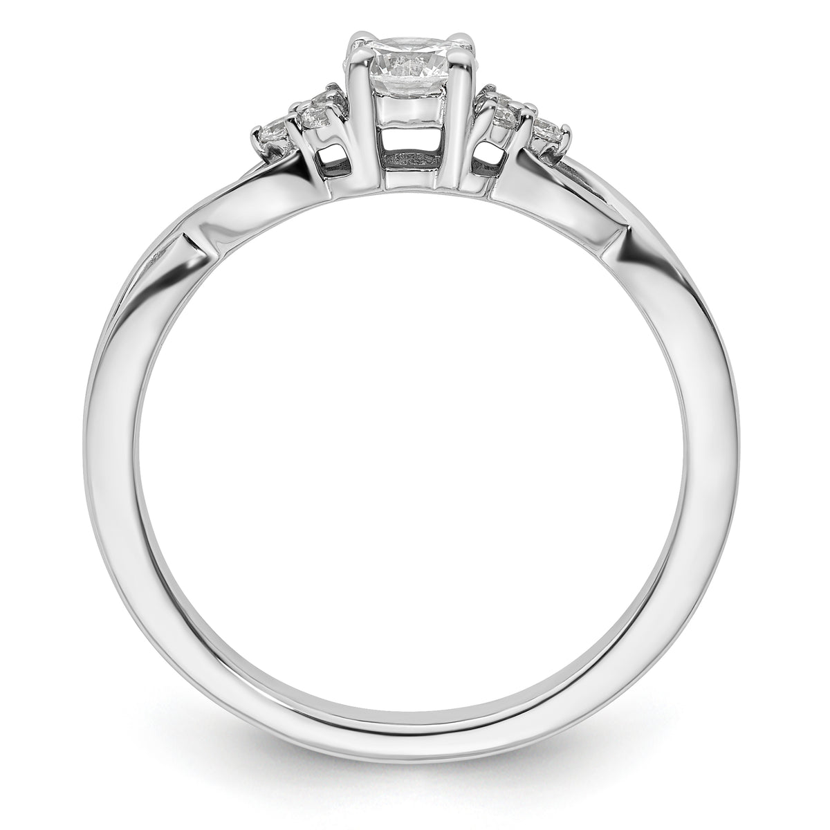 10kw Lab Grown Diamond SI1/SI2&comma; G H I&comma; Complete Promise Ring