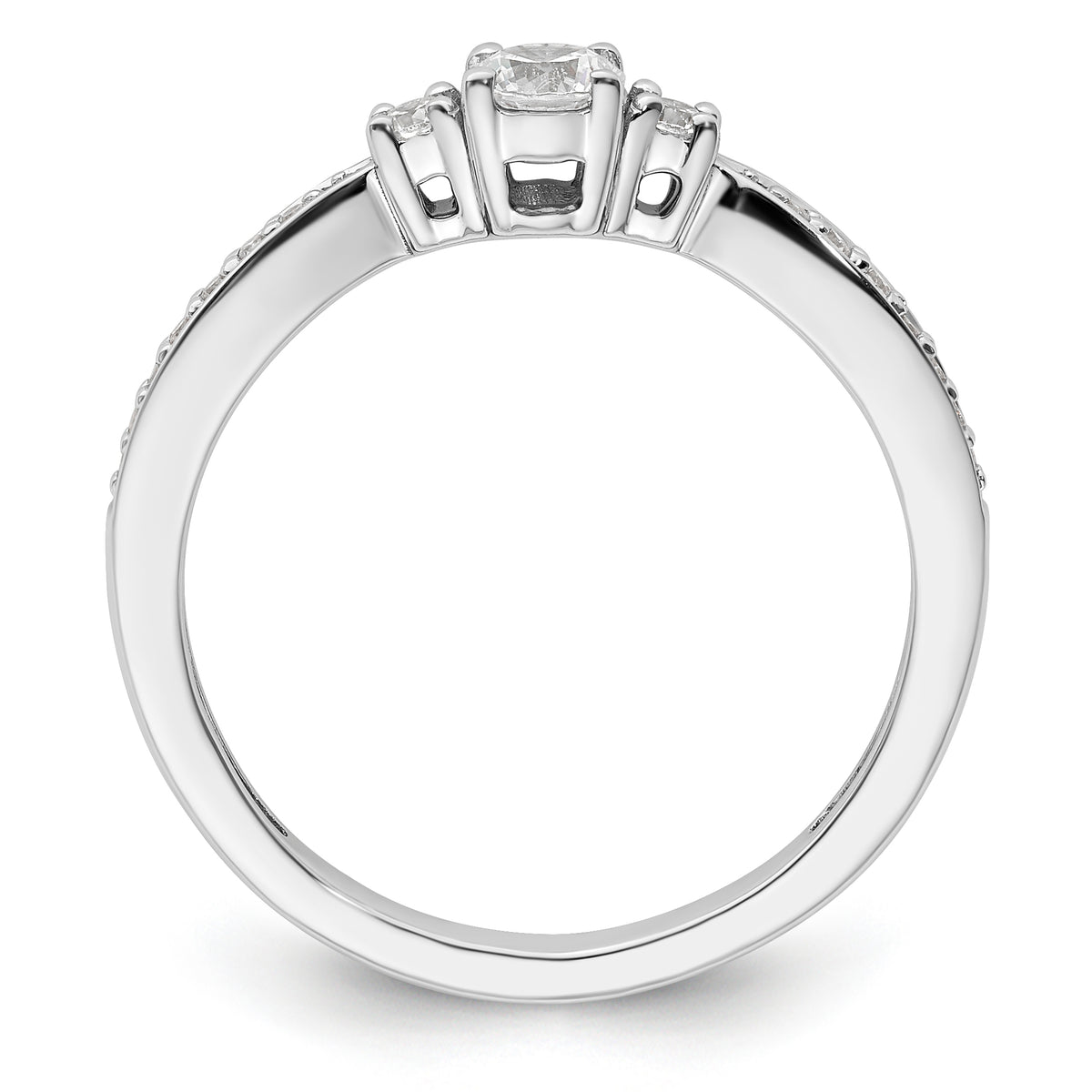10kw Lab Grown Diamond VS/SI FGH Complete Promise Ring