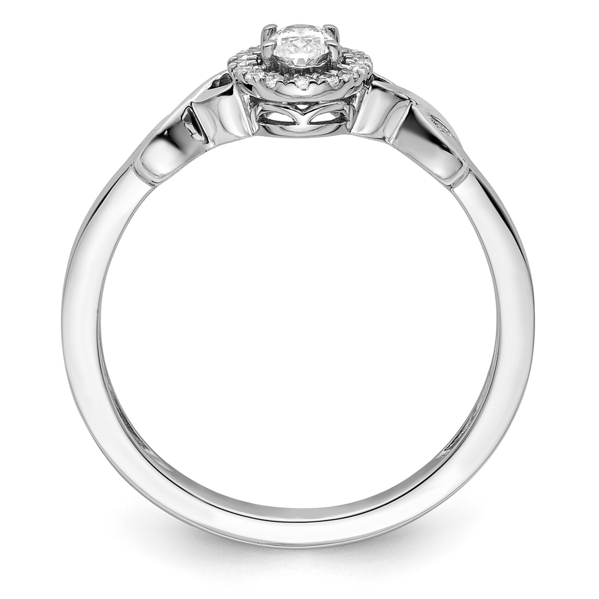 10k WG Lab Grown VS/SI FGH Dia Complete Promise Ring