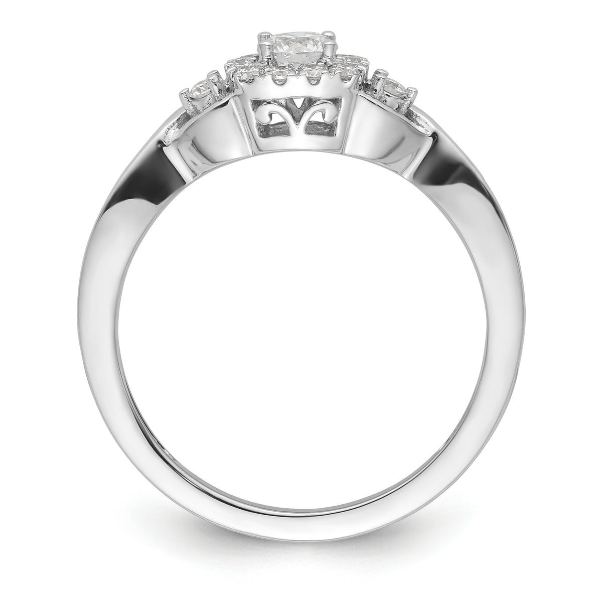 10k White Gold VS/SI FGH Lab Grown Diamond Ring