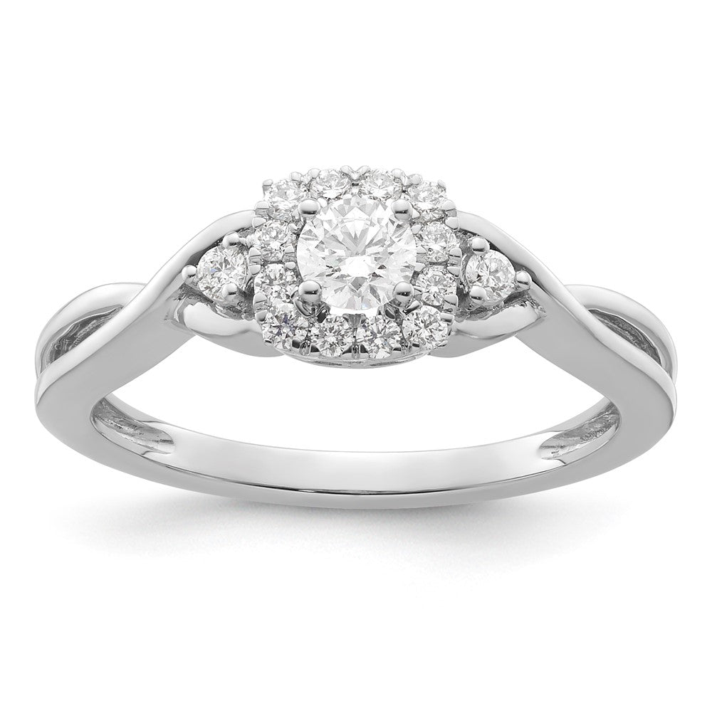 10k White Gold VS/SI FGH Lab Grown Diamond Ring
