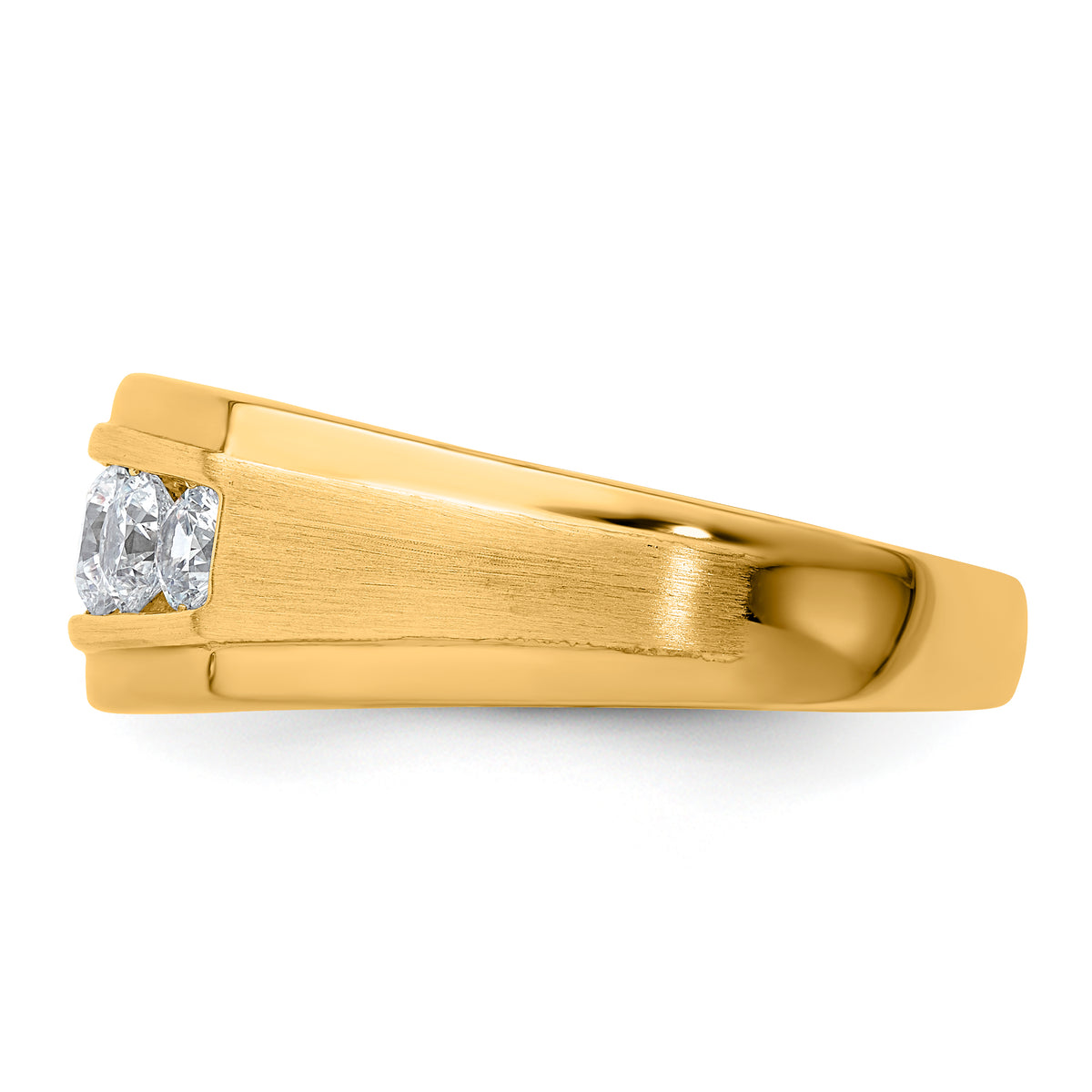 10K Yellow Gold VS/SI FGH Lab Grown Diamond Mens Ring
