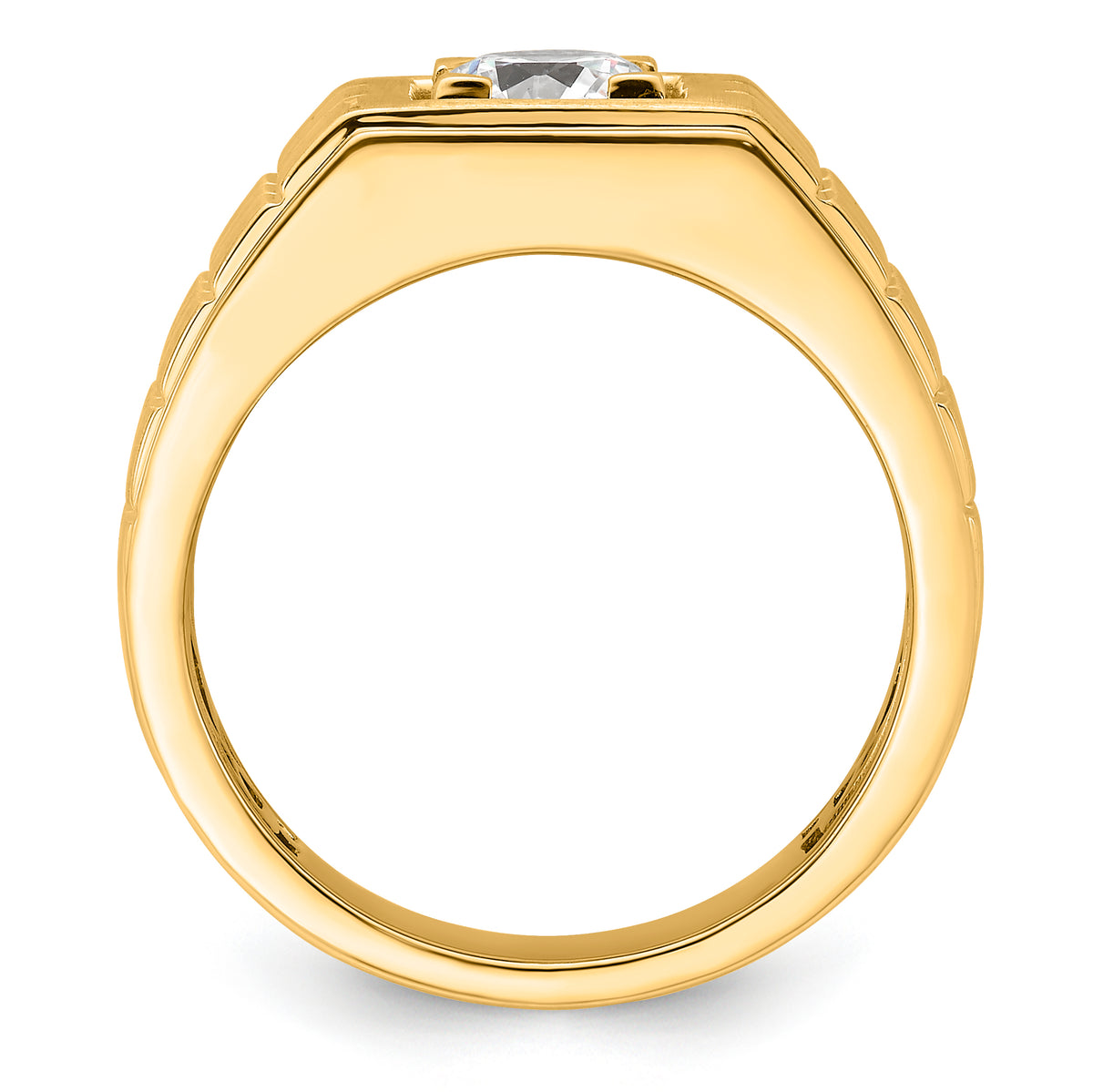 10K Certified VS/SI FGH Lab Grown Diamond Mens Ring