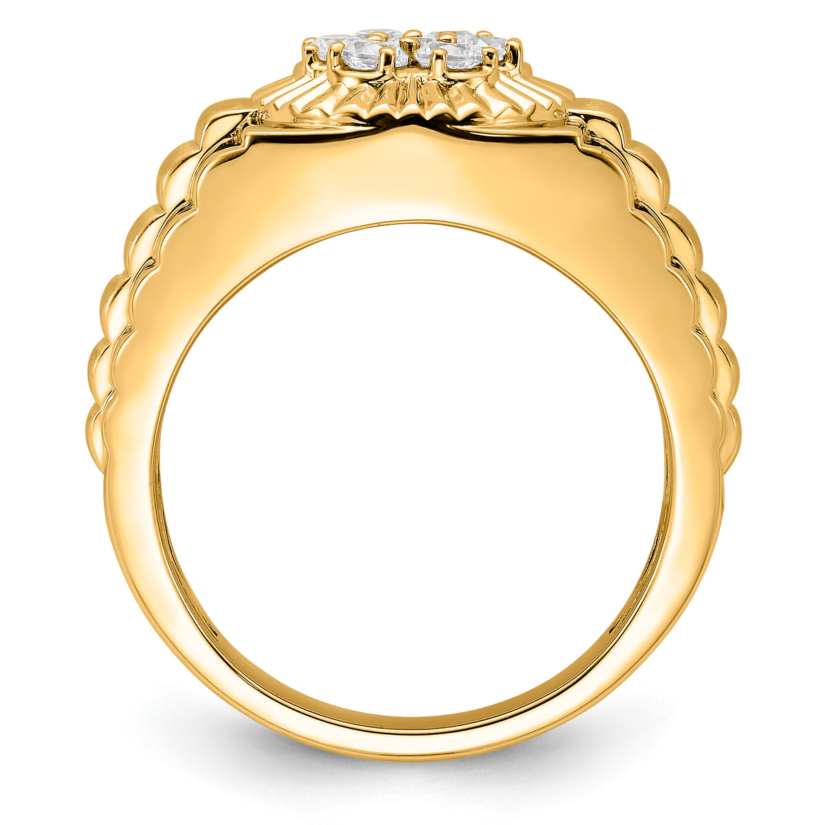 10K VS/SI FGH Lab Grown Diamond Mens Ring