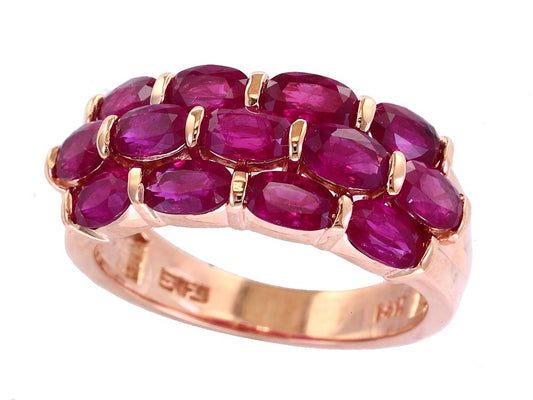EFFY 14K ROSE GOLD ,NATURAL RUBY RING