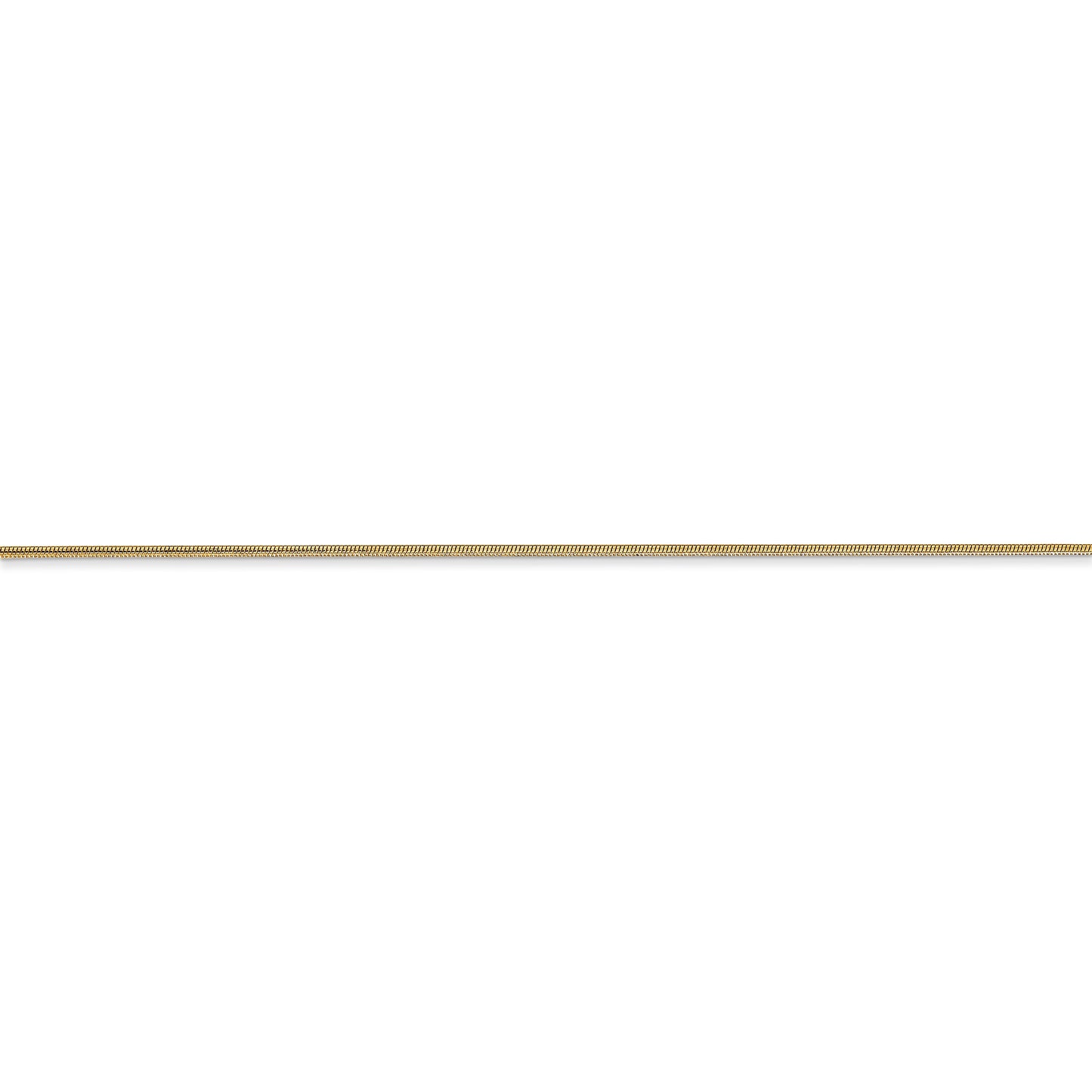 14k .8mm Round Snake Chain