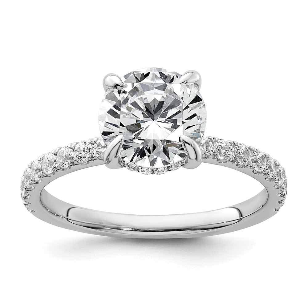 14kw 2 3/8ct Cert Lab Grown Dia VS/SI+ G+ Round Comp Solitaire Eng Ring