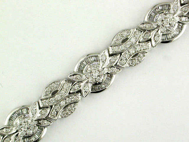 EFFY 14K WHITE GOLD DIAMOND BRACELET