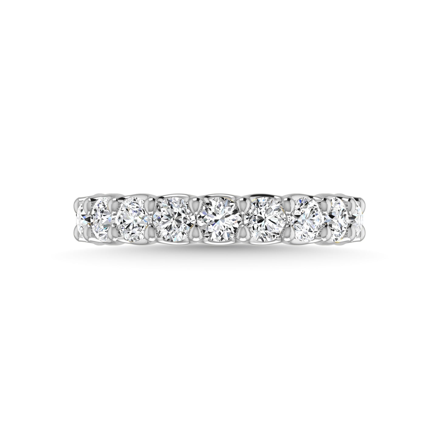 950 Platinum 7/8 CT Tw.  Round Shape Lab Grown Diamond Wedding Band