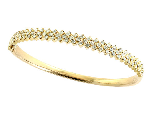 EFFY 14K YELLOW GOLD DIAMOND BANGLE