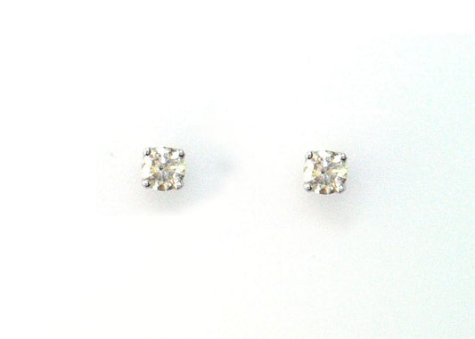 EFFY 14K WHITE GOLD DIAMOND EARRINGS