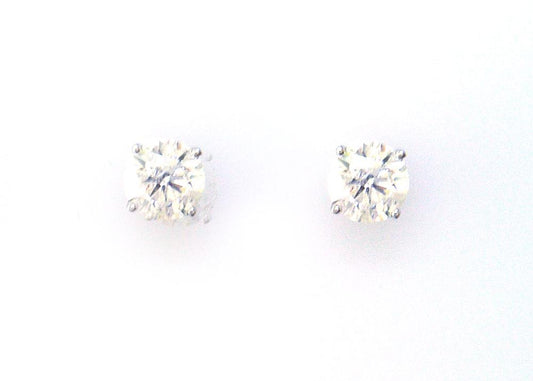 EFFY 14K WHITE GOLD DIAMOND EARRINGS
