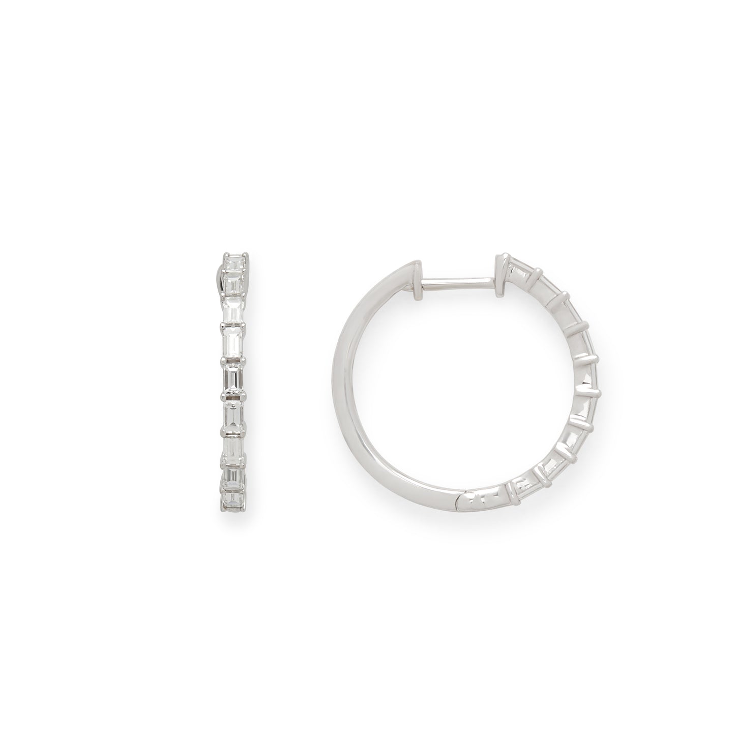 Effy 14K White Gold Diamond Earrings