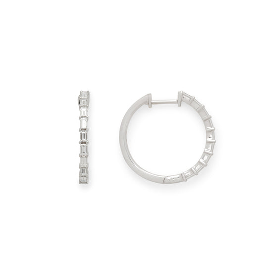 Effy 14K White Gold Diamond Earrings