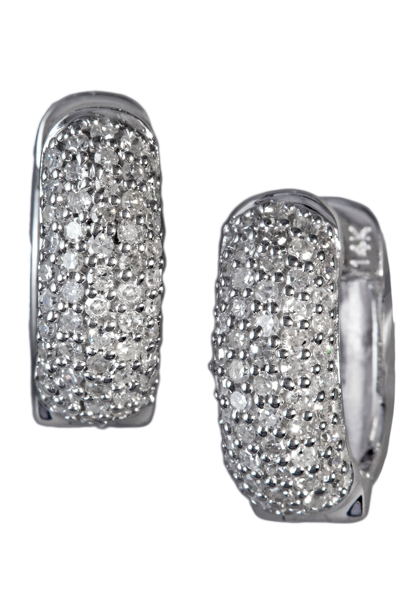 Effy 14K White Gold Diamond Earrings