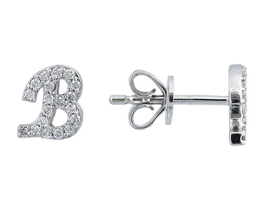 EFFY 14K WHITE GOLD DIAMOND EARRINGS