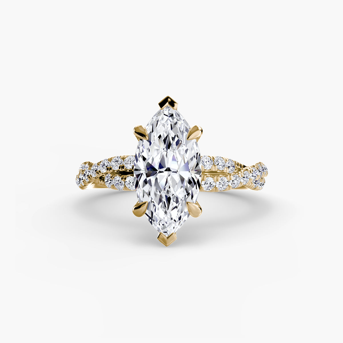Ring Setting - 18K Rose Gold (Round)