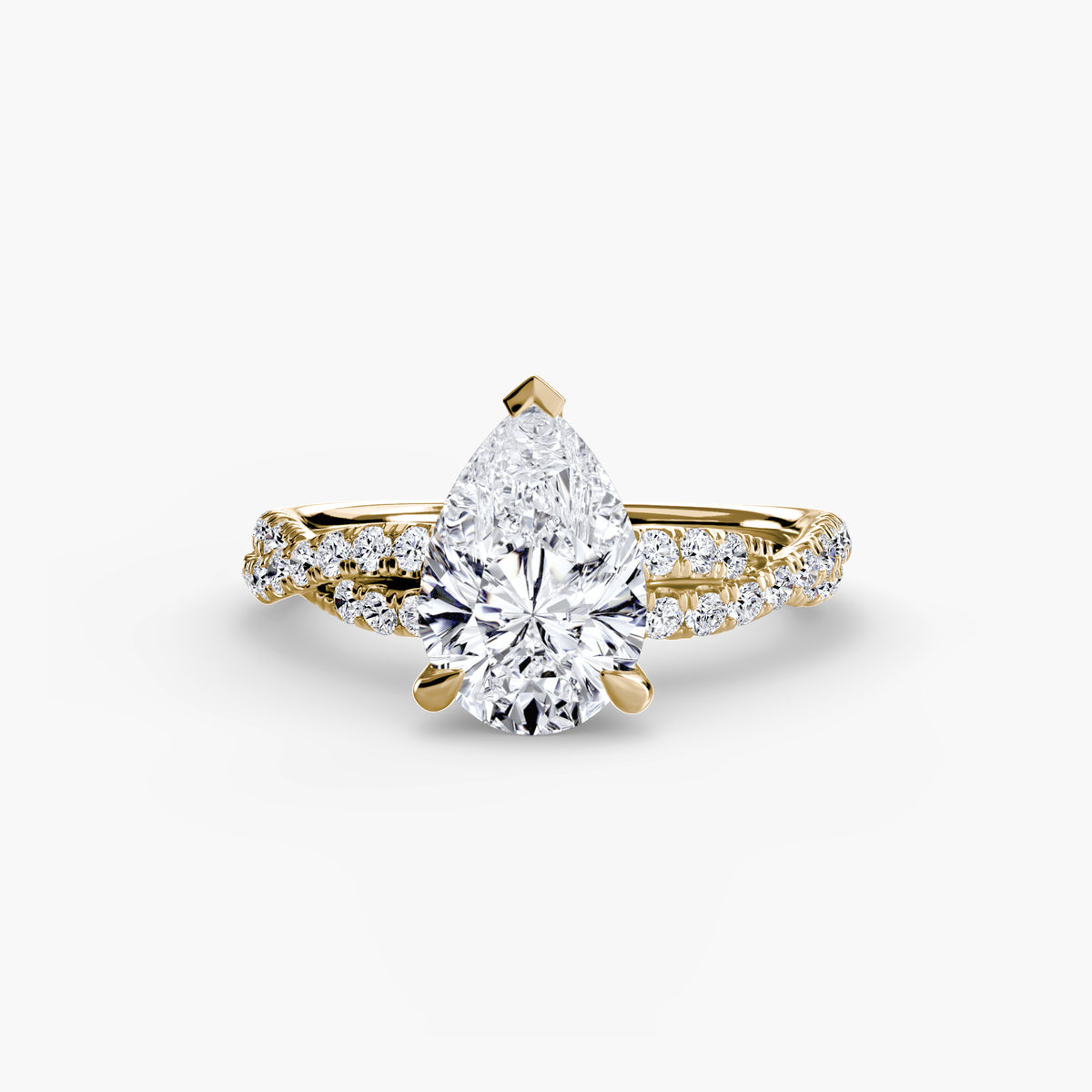 Ring Setting - 18K Yellow Gold (Emerald)