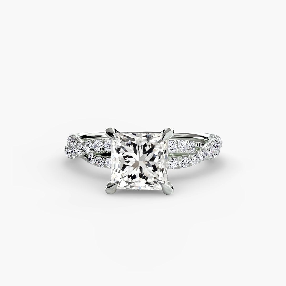 Ring Setting - 950 Platinum (Cushion)
