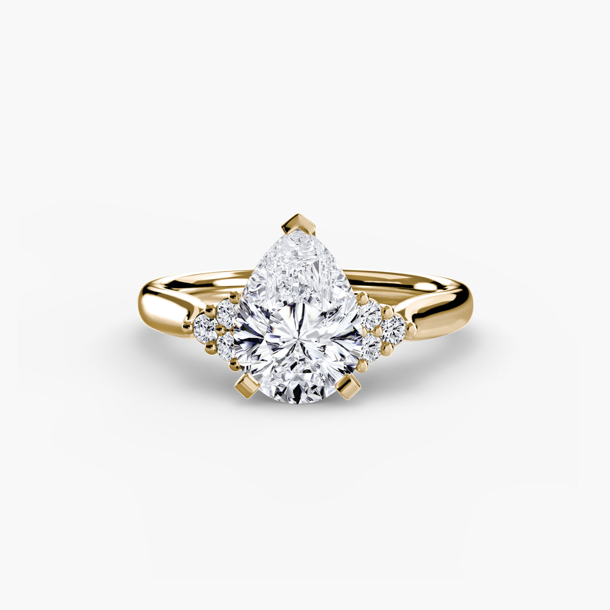 Ring Setting - 18K Yellow Gold (Emerald)