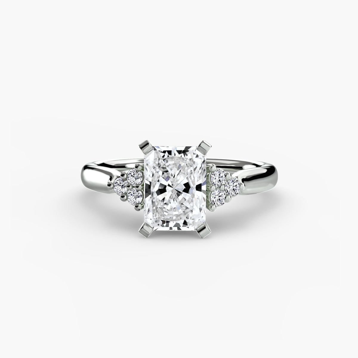 Ring Setting - 950 Platinum (Asscher)