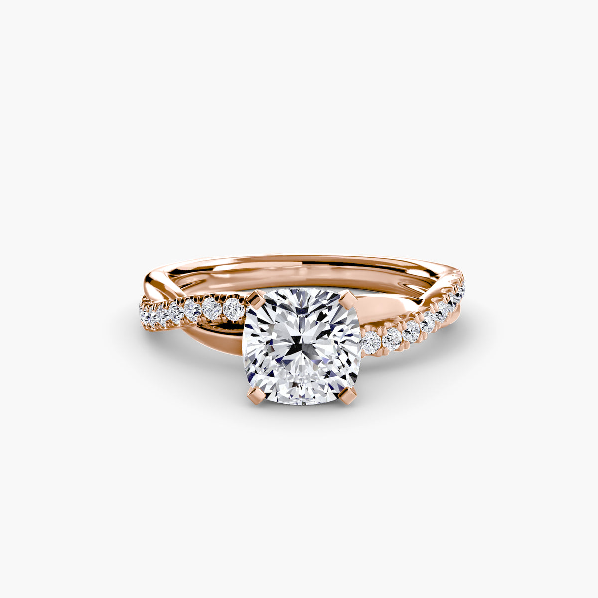 Ring Setting - 18K Rose Gold (Oval)