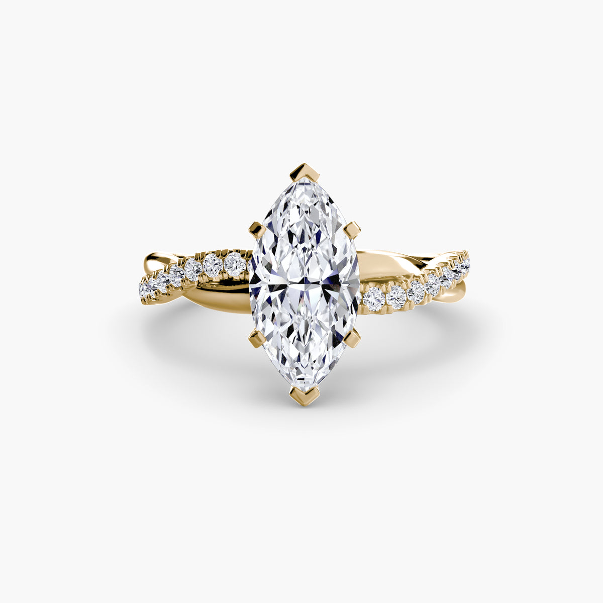 Ring Setting - 18K Rose Gold (Princess)