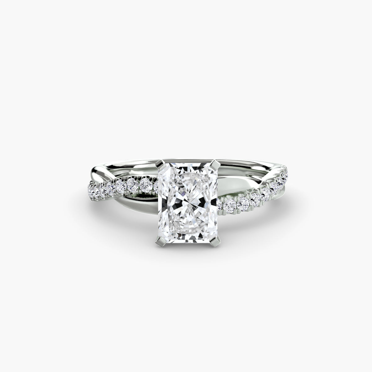 Ring Setting - 950 Platinum (Asscher)