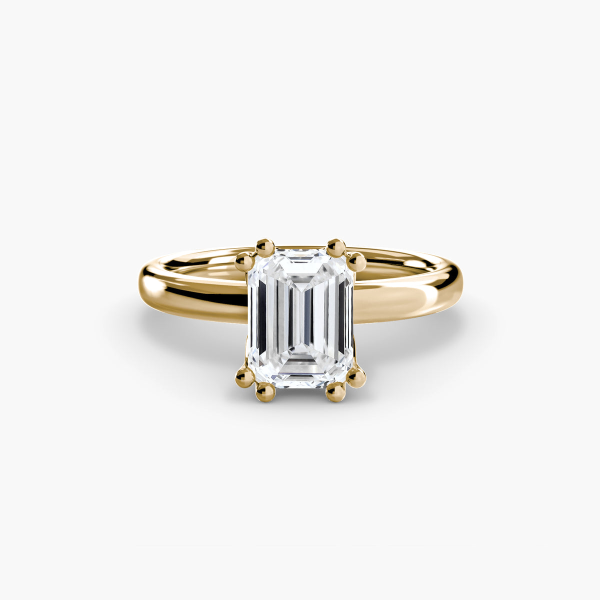 Ring Setting - 18K Yellow Gold (Heart)
