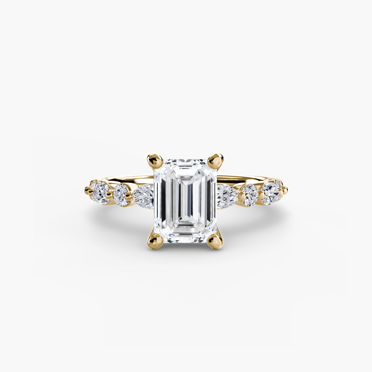 Ring Setting - 18K Yellow Gold (Heart)