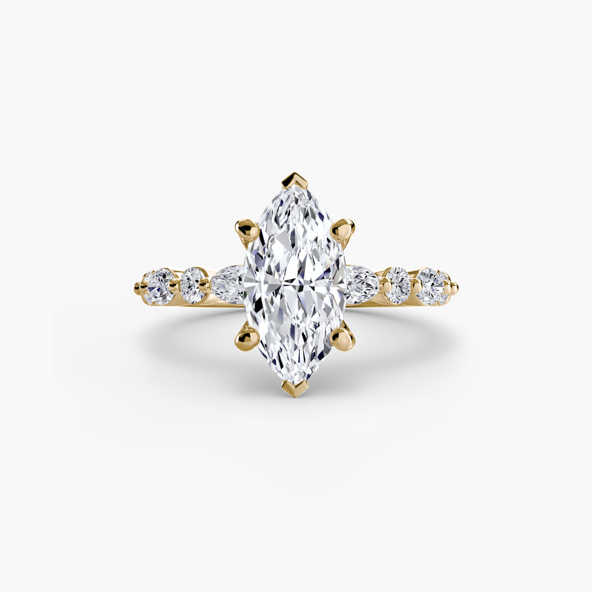 Ring Setting - 18K Rose Gold (Round)