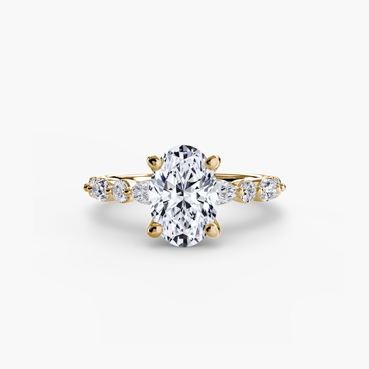 Ring Setting - 18K Yellow Gold (Pear)