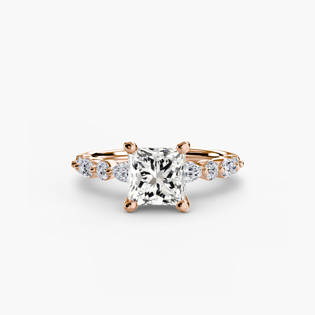 Ring Setting - 18K Rose Gold (Cushion)