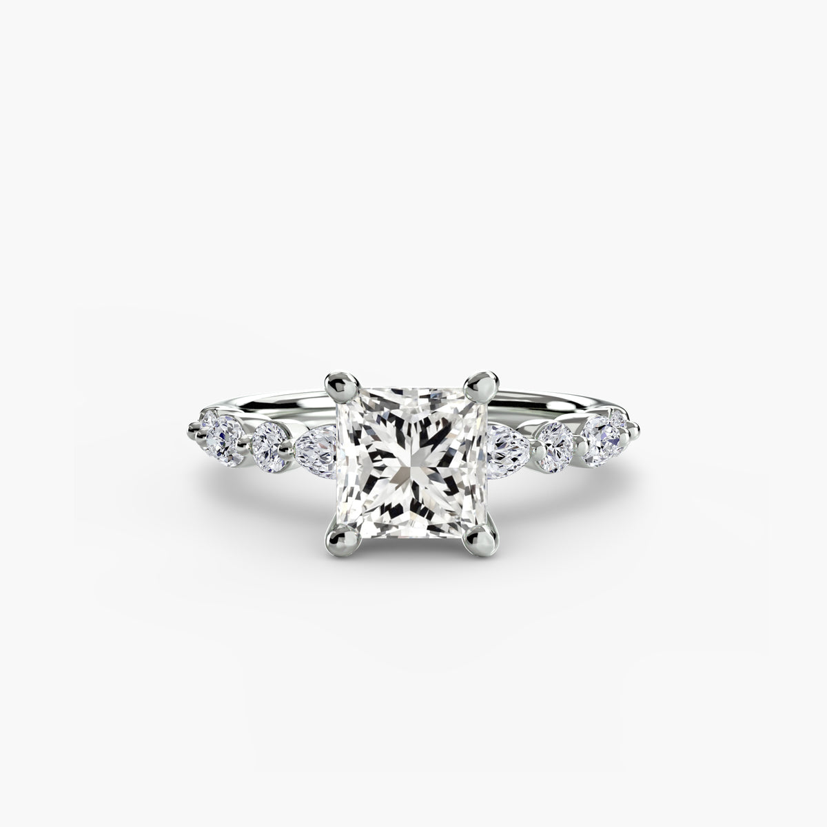 Ring Setting - 950 Platinum (Cushion)