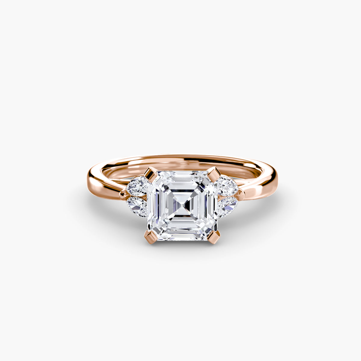Ring Setting - 18K Rose Gold (Marquise)