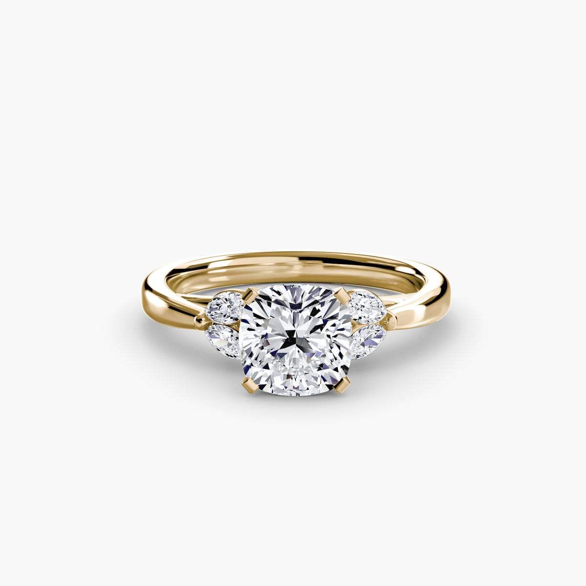 Ring Setting - 18K Yellow Gold (Oval)
