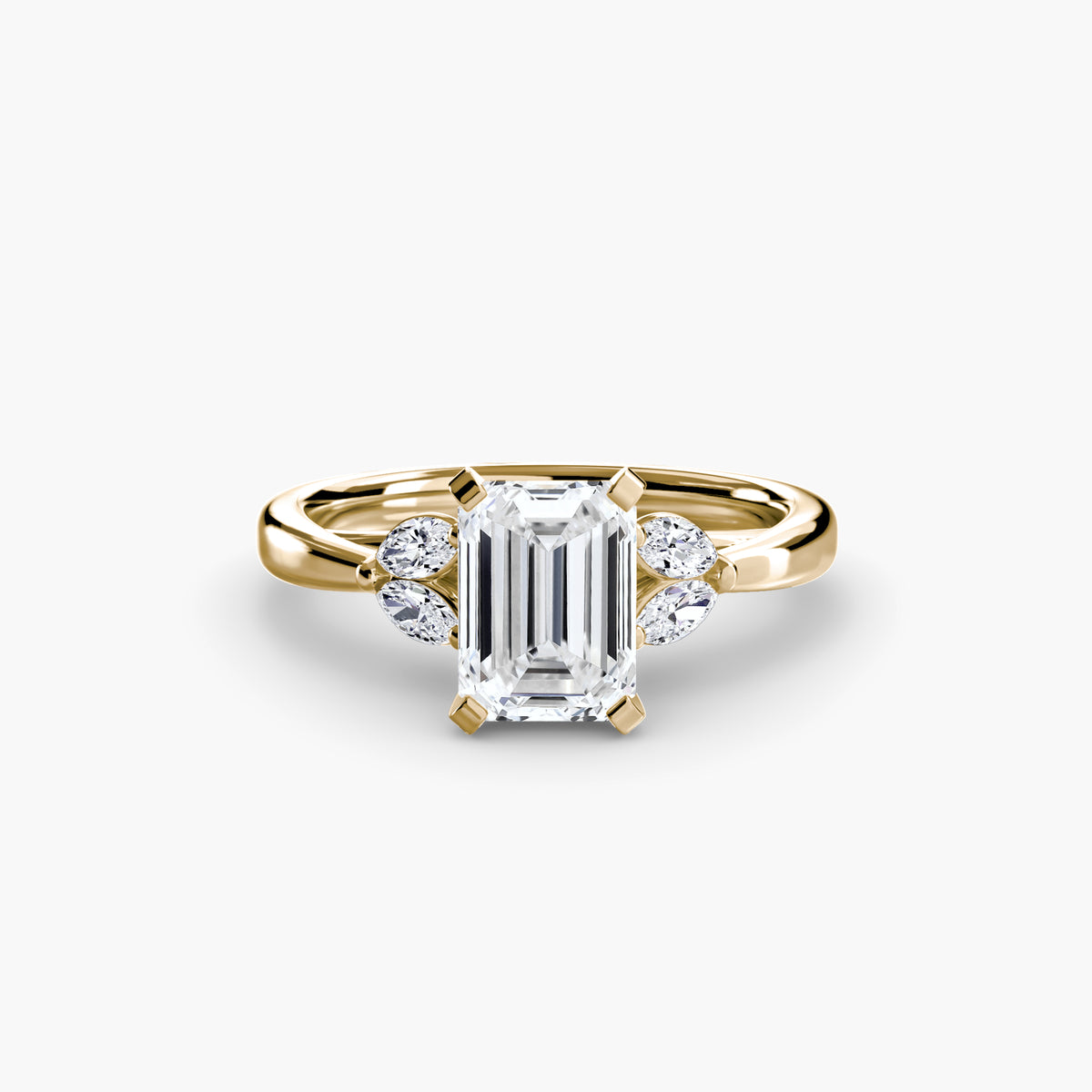 Ring Setting - 18K Yellow Gold (Heart)