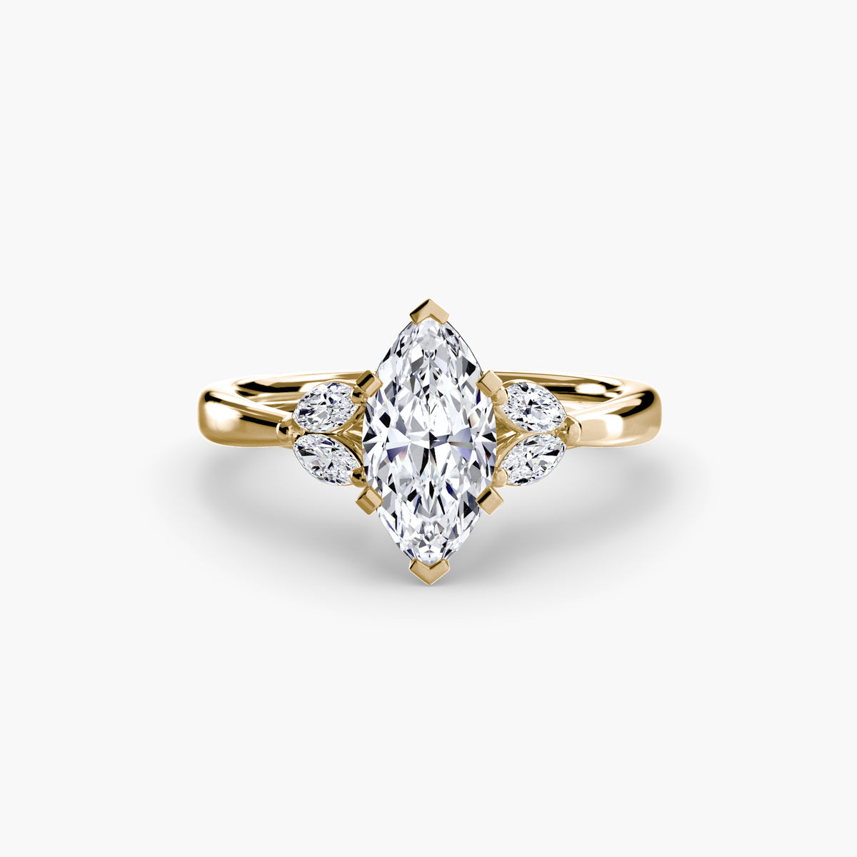 Ring Setting - 18K Rose Gold (Round)
