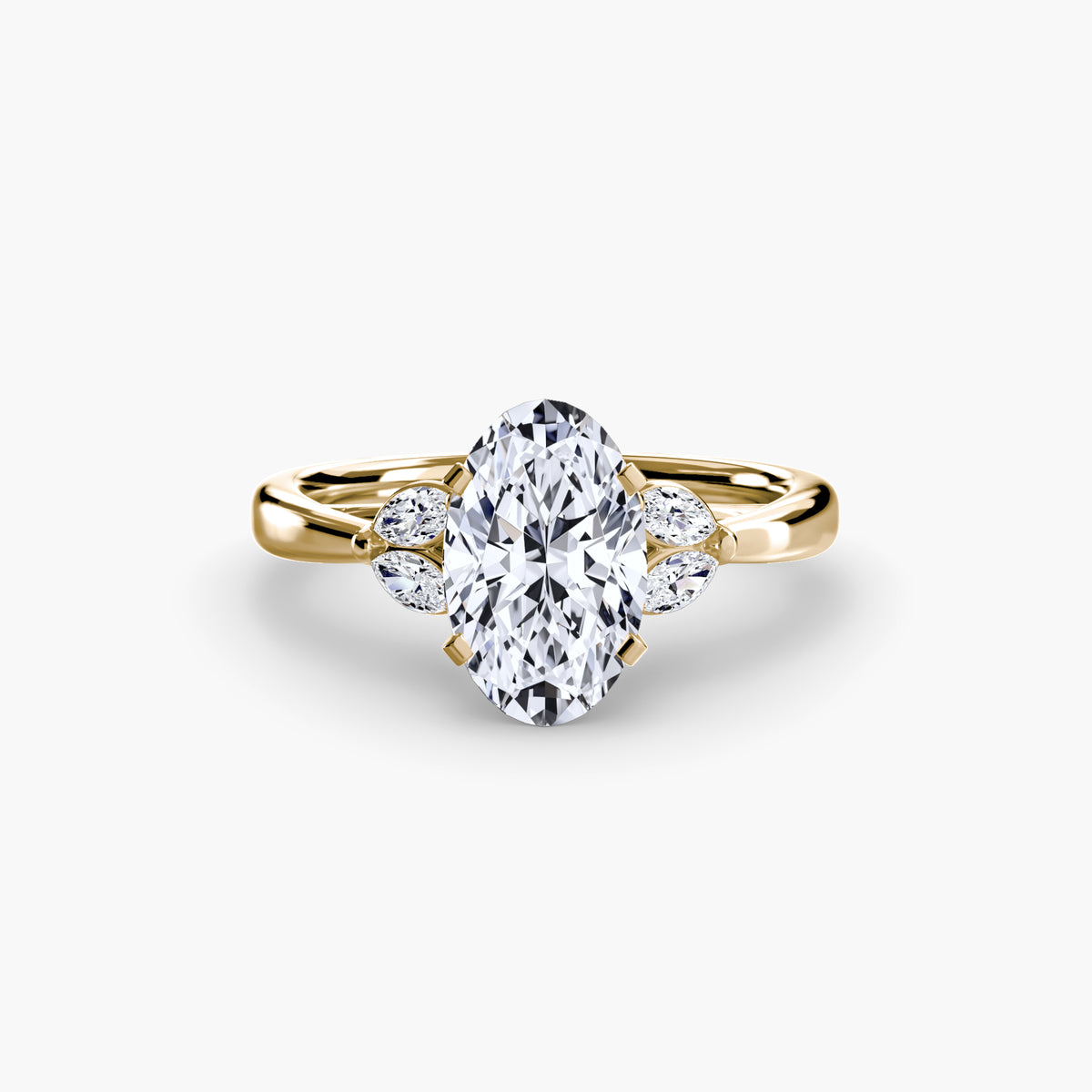 Ring Setting - 18K Yellow Gold (Pear)