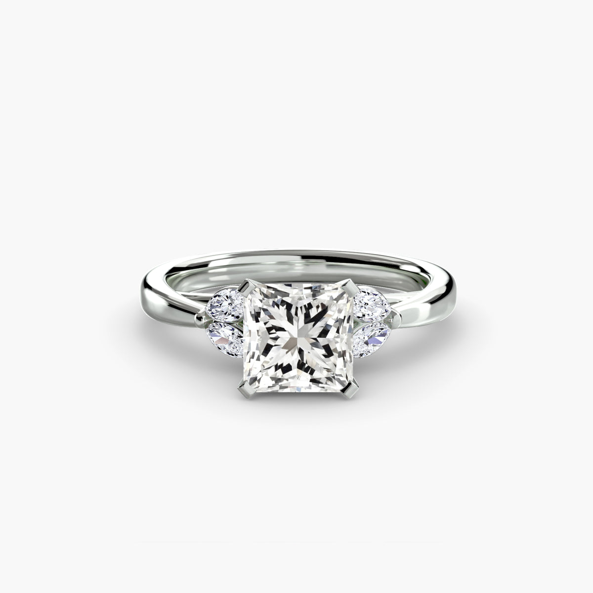 Ring Setting - 950 Platinum (Cushion)