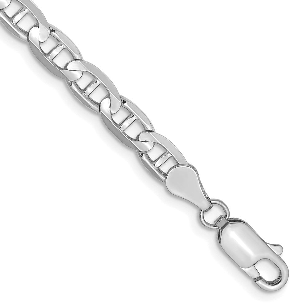 14k White Gold 4.5mm Concave Anchor