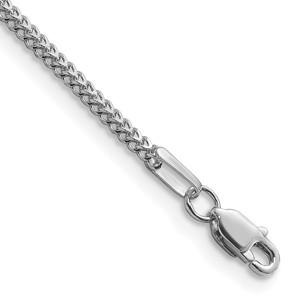 14k White Gold 1.3mm Franco Chain