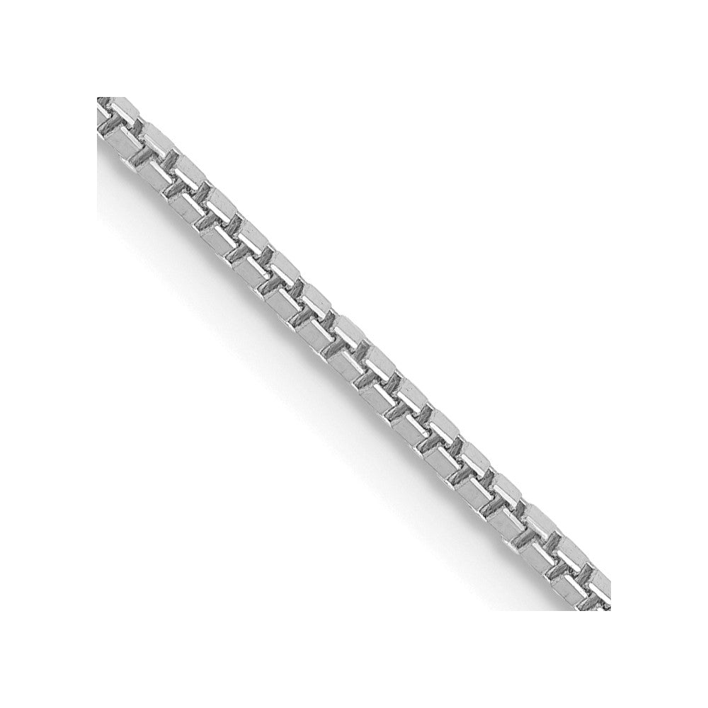14k White Gold 1.1mm Box Chain