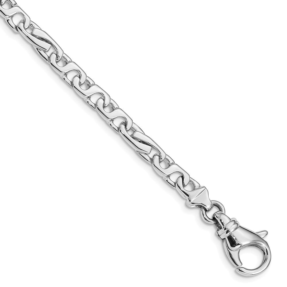 14K White Gold 5.8mm Hand Polished Link (Per Inch)