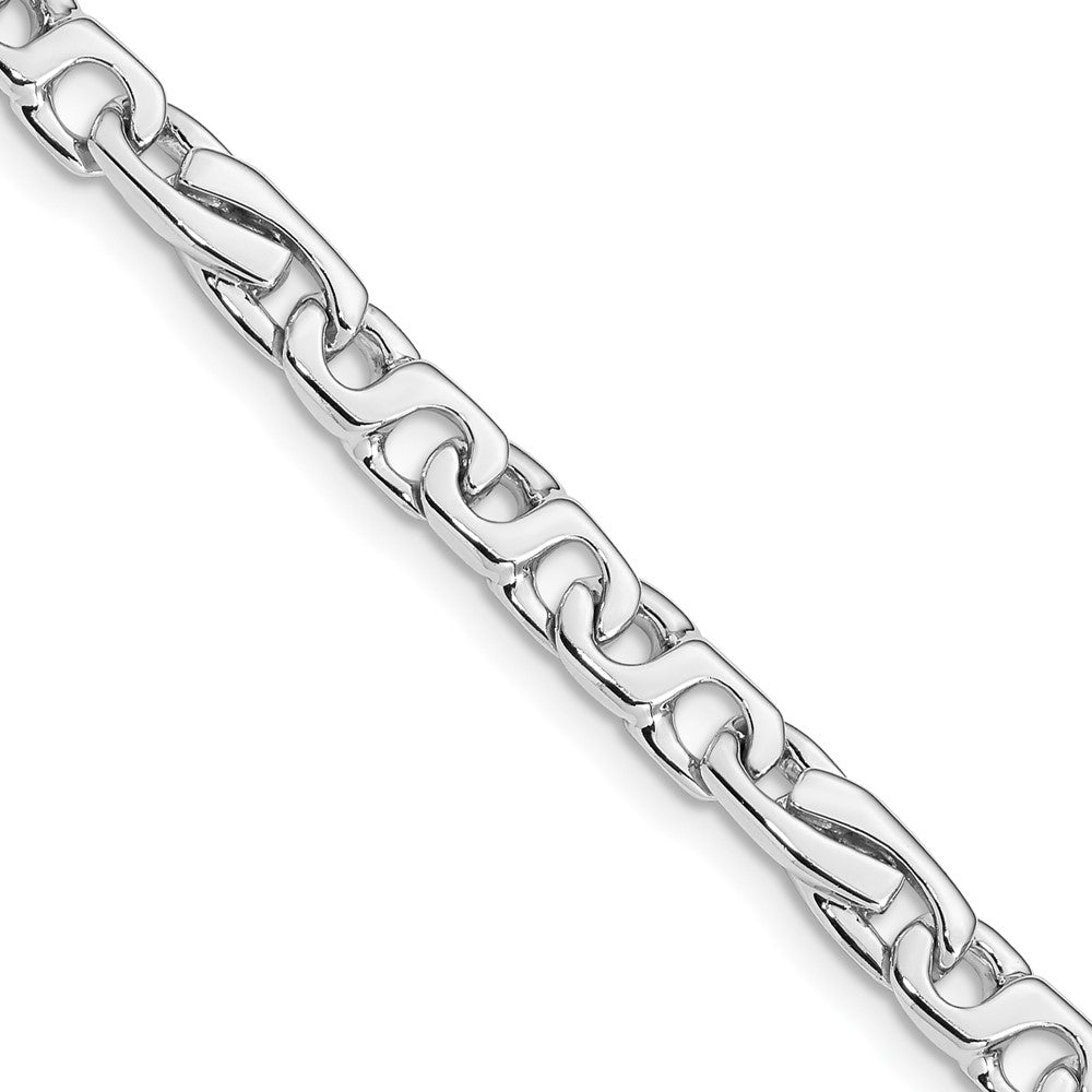 14K White Gold 5.8mm Polished Link Chain