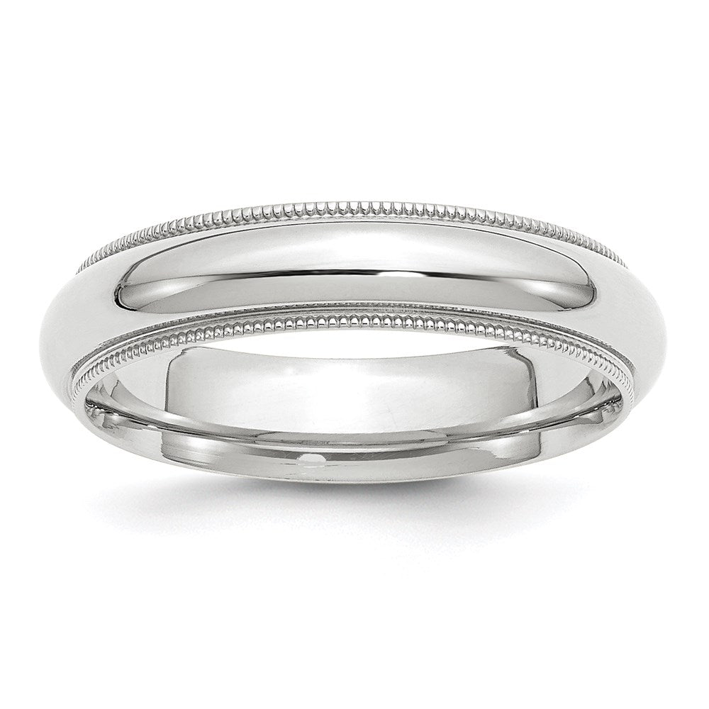 14KW 5mm Milgrain Comfort Fit Band