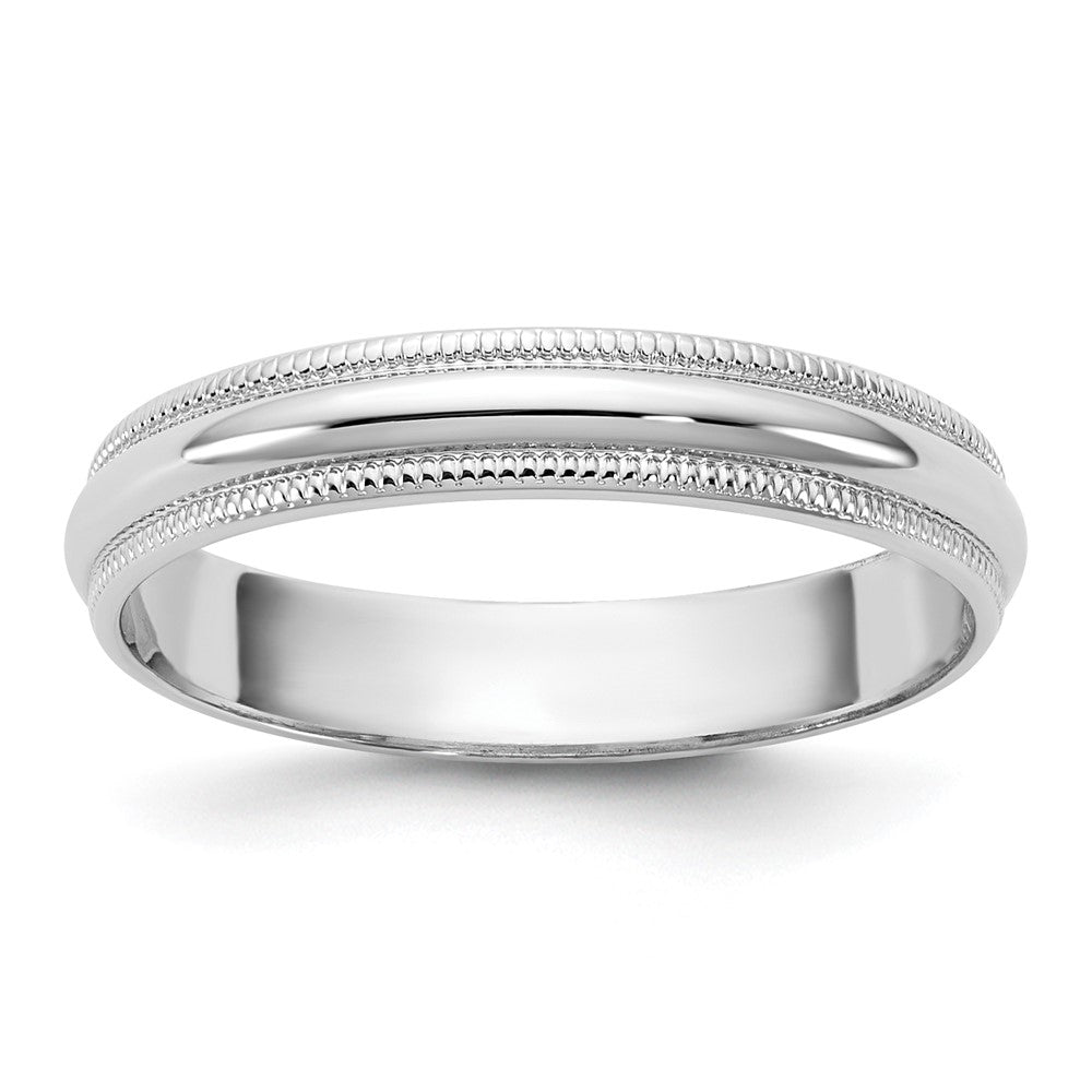 14KW 3.5mm LTW Milgrain Half Round Band