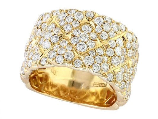 EFFY 14K YELLOW GOLD DIAMOND RING