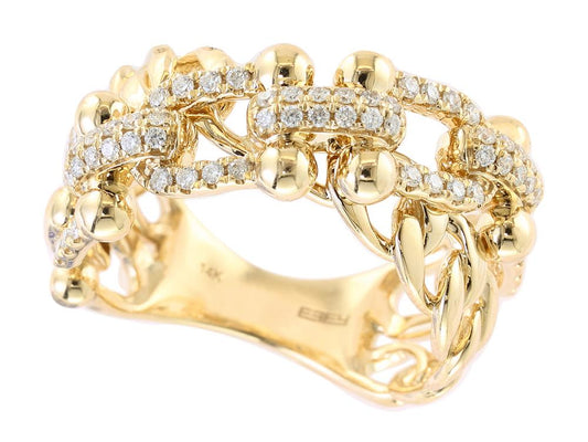 EFFY 14K YELLOW GOLD DIAMOND RING