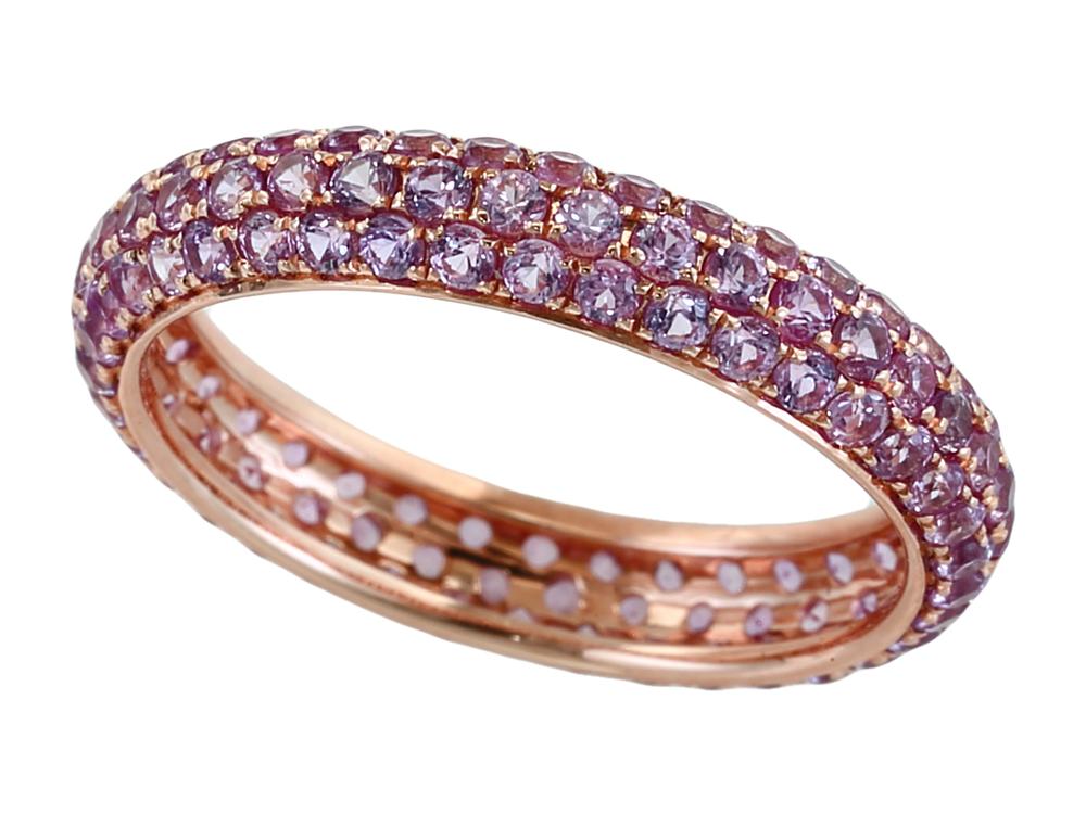 EFFY 14K ROSE GOLD ,PINK SAPPHIRE RING